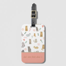 Grillige Katten Bagagelabel