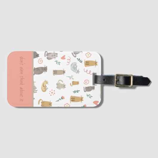 Grillige Katten Bagagelabel (Voorkant (horizontaal))