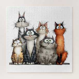 Grillige katten legpuzzel