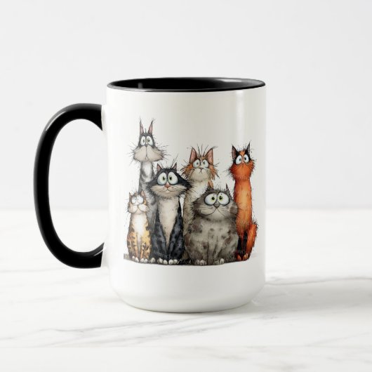 Grillige katten mok (Links)