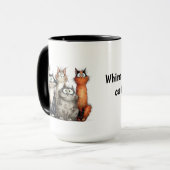 Grillige katten mok (Voorkant links)