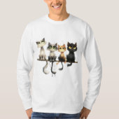 GRILLIGE KATTEN T-SHIRT (Voorkant)