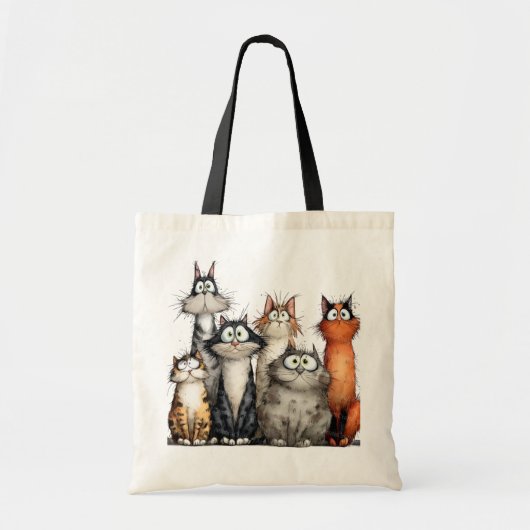 Grillige katten tote bag (Voorkant)