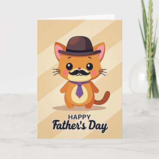 Grillige Katten Vaderdag Kaart (Voorkant)