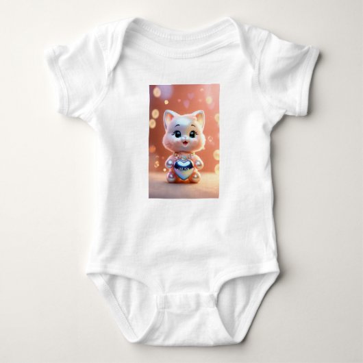 "Grillige Katten: Waterverf Dreams Collectie" Romper (Voorkant)