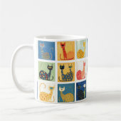 grillige kattenoptocht koffiemok (Links)