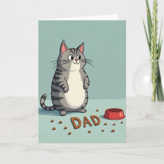 Grillige Kattenvader Behandelkaart Kaart (Voorkant)