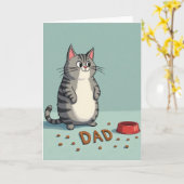 Grillige Kattenvader Behandelkaart Kaart (Gele Bloem)