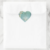 Grillige Kersenbloesem met Glitters Hart Sticker (Tas)