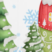 Grillige Kerst Cottage Behang Mooie (Zoom)