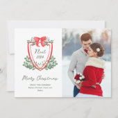 Grillige Kerst Crest en Foto | Noel Feestdagenkaart (Voorkant)