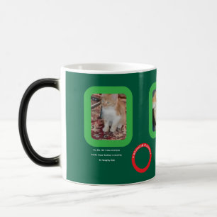 Grillige Kerst Kattenkop Oranje Kat Magische Mok