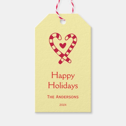 Grillige Kerst Kerststokken Cadeaulabel (Voorkant)