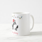 Grillige Kerst Kikker Koffiemok (Voorkant rechts)