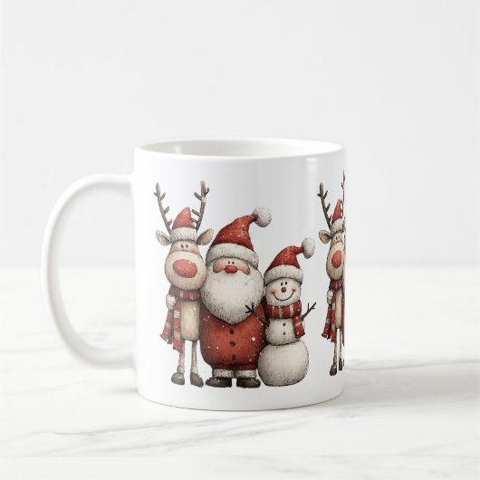 Grillige Kerst Koffiemok (Links)