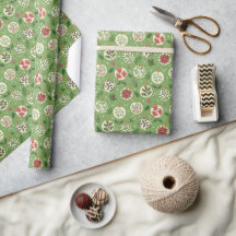 Grillige Kerstbal Inpakpapierrol  