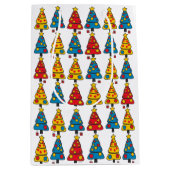 Grillige Kerstbomen Medium Cadeauzakje (Voorkant)