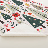 Grillige Kerstboom Bos Sherpa Deken (3/4)
