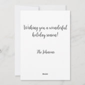 Grillige kerstboom feestdagenkaart (Achterkant)