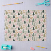 Grillige Kerstboom met Winter Vos Pastel Tissuepapier (Craft)