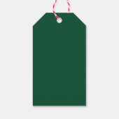 Grillige Kerstboomlinten Groen Feest Cadeaulabel (Achterkant)