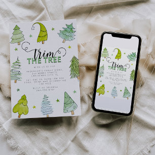 Grillige Kerstboomversiering Kaart