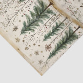 Grillige Kerstbos met Bladmuziek Tissuepapier (Detail)