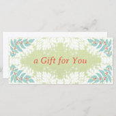 Grillige Kerstcadeaubon (Voorkant / Achterkant)