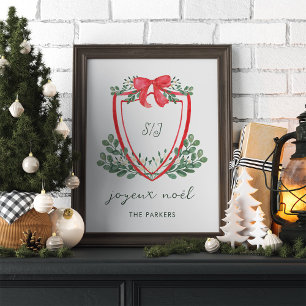 grillige kerstkam   Joyeux Noël Poster