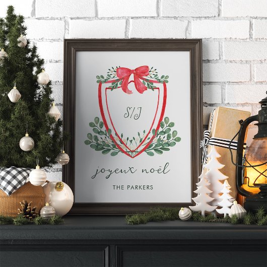 grillige kerstkam | Joyeux Noël Poster