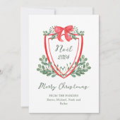 grillige kerstkam | Noel Feestdagenkaart (Voorkant)