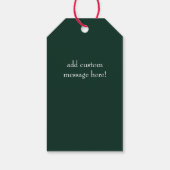 Grillige Kerstkat Winter Juffrouw Kunst Label Cadeaulabel (Achterkant)