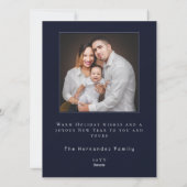 Grillige Kerstkonijn Vakantiefotokaart Feestdagenkaart (Achterkant)