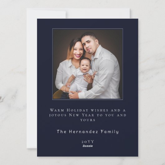 Grillige Kerstkonijn Vakantiefotokaart Feestdagenkaart (Achterkant)