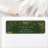 Grillige Kerstkrans & Keurige Strikken Adres Etiket (Insitu)