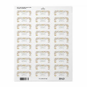 Grillige Kerstkrans & Keurige Strikken Adres Etiket (Full Sheet)