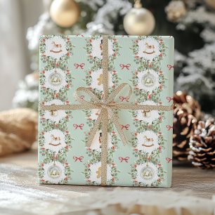 Grillige Kerstkransen en Speelgoed Cadeaupapier