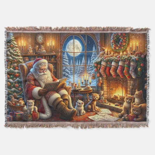 grillige kerstmandeken deken (Voorkant)