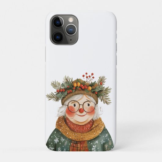 Grillige Kerstoma Granny Sierkussen Case-Mate iPhone Case (Achterkant)