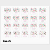 Grillige Kerststickers Vierkante Sticker (Vel)