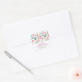 Grillige Kerststickers Vierkante Sticker (Envelop)