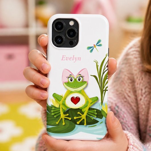 Grillige Kikker Meisje | Gepersonaliseerd Case-Mate iPhone Case