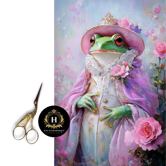 Grillige Kikker Prinses Moederdag Decoupage Tissuepapier