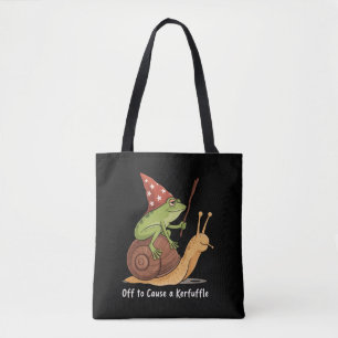 Grillige Kikker Tovenaar Gaat Een Rel Slaan Tote Bag