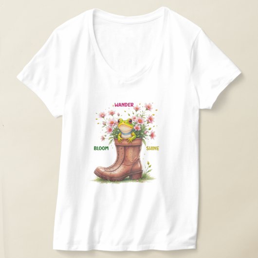 grillige kikkerbloei T-shirt (Laagn)
