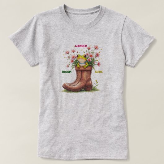 grillige kikkerbloei T-shirt (Design voorkant)