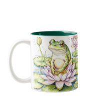 Grillige kikkers & waterlelies, kikkers, waterleli