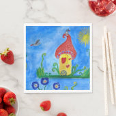 grillige kind illustratie papier servetten (Insitu)