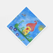 grillige kind illustratie papier servetten (Hoek)