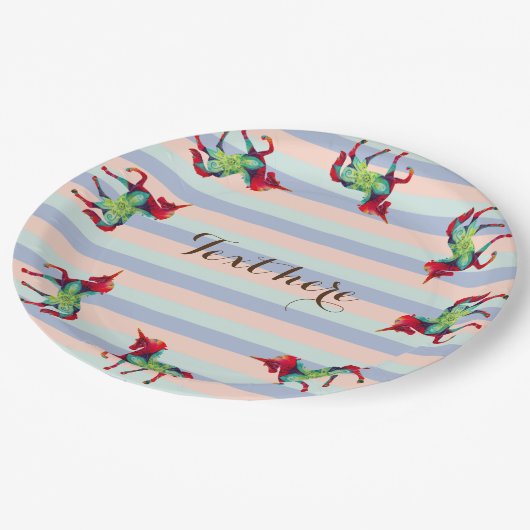 grillige Kinder partij aangepaste papier Borden Papieren Bordje (Gekanteld)